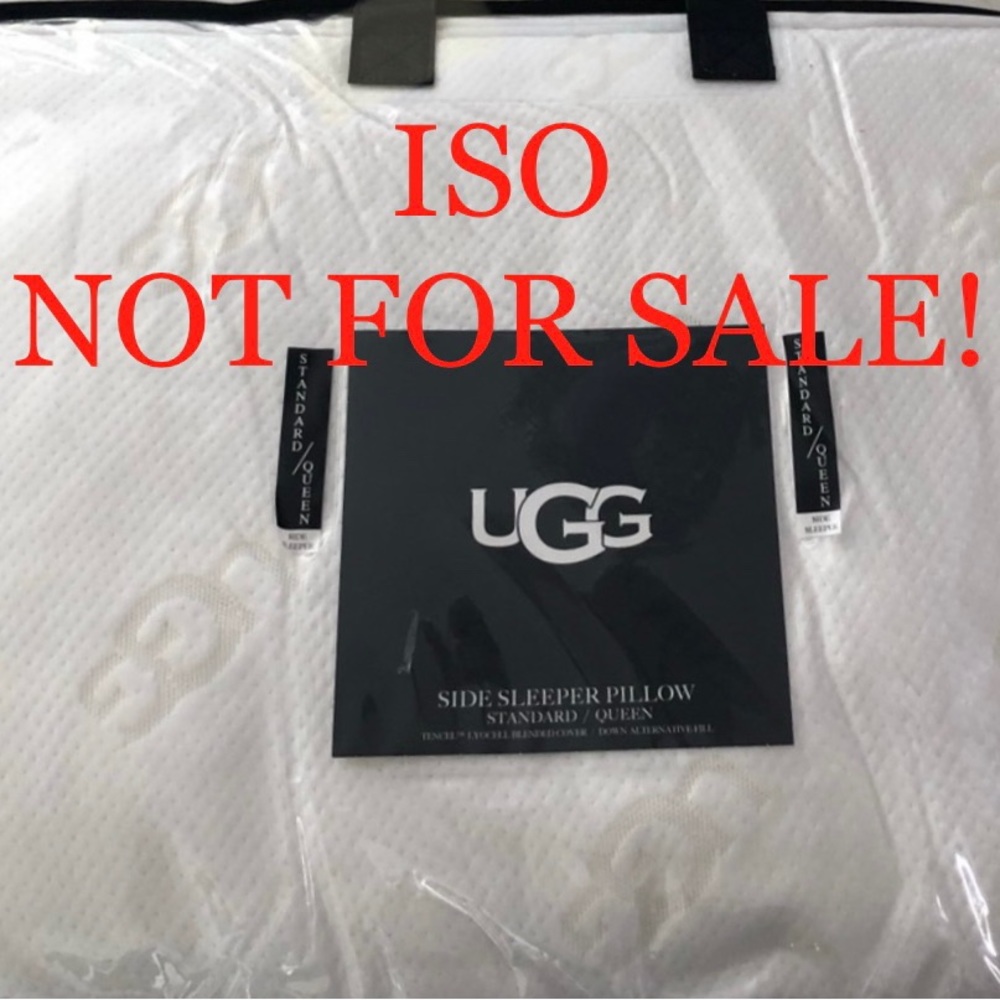 ISO UGG side sleeper pillow - preferably king size but will accept Queen!